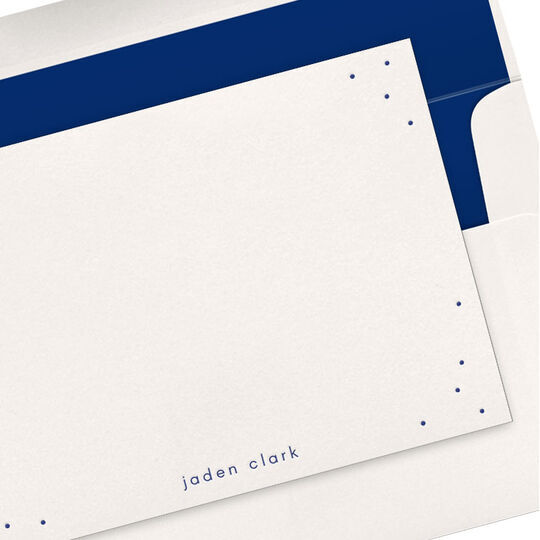 Dots Scatter Flat Note Cards - Letterpress